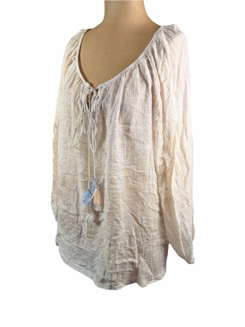 TEMPO PARIS 100% Cotton Italian Blouse NWT